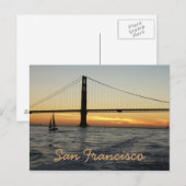 San Francisco Sunset Briefkaart (Voorkant / Achterkant)