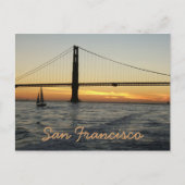 San Francisco Sunset Briefkaart (Voorkant)