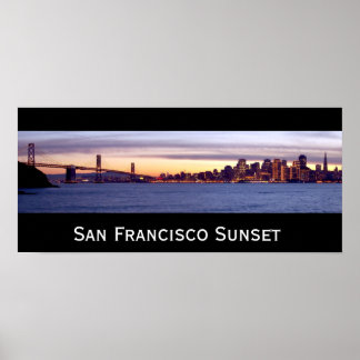 San Francisco Sunset Poster