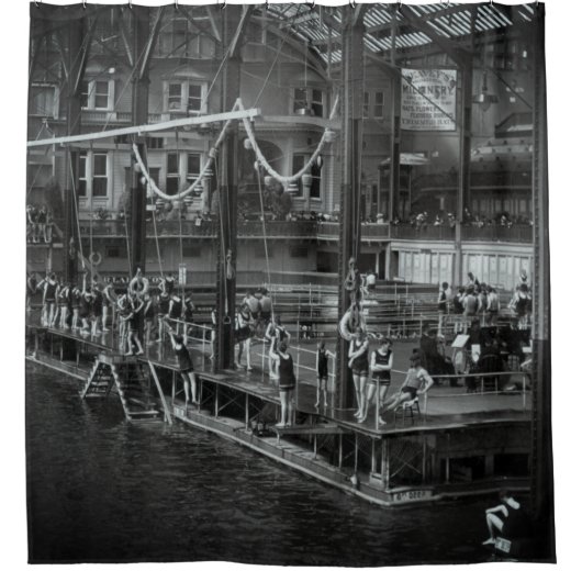 San Francisco Sutro Baths Douchegordijn (Voorkant)