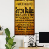 SAN FRANCISCO SUTRO BATHS OPEN 1897 POSTER (Thuiskantoor)