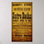 SAN FRANCISCO SUTRO BATHS OPEN 1897 POSTER (Voorkant)