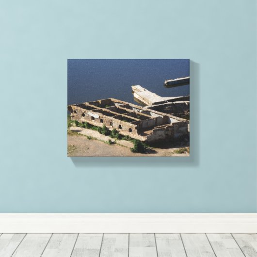 San Francisco Sutro Baths Ruins #2 Canvas (Insitu (Houten vloer))