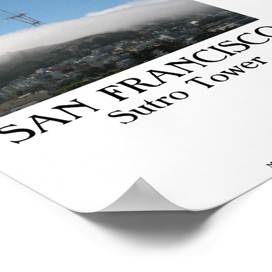 San Francisco - Sutro Tower Poster (Hoek)