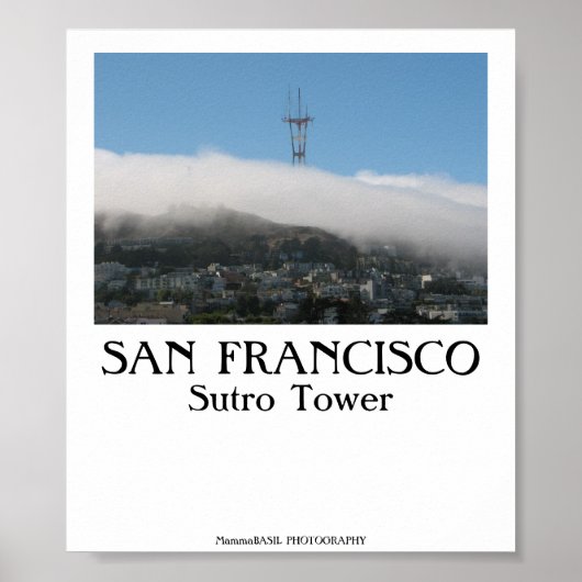 San Francisco - Sutro Tower Poster (Voorkant)