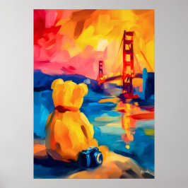 San Francisco Teddy Fauvist Sunset Print