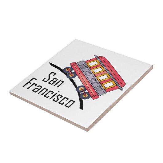 San Francisco Tegeltje (Zijkant)