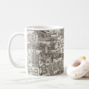 San Francisco toile thee bruin sterke wit Koffiemok