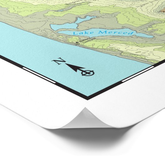 San Francisco Topography Map (2013) Poster (Hoek)