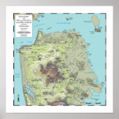 San Francisco Topography Map (2013) Poster (Voorkant)