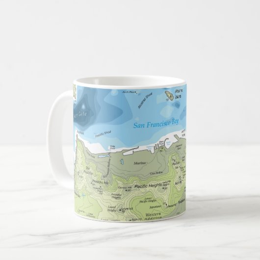 San Francisco Topography Mok - Noord (Voorkant links)
