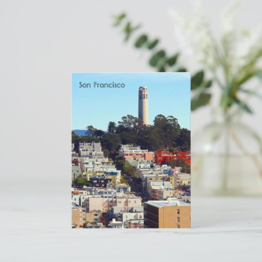 san francisco tower briefkaart (Staand voorkant)