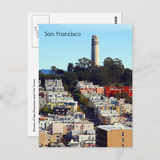 san francisco tower briefkaart (Voorkant / Achterkant)