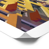 San Francisco, tram, stadsstraat,  Poster (Hoek)