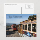 san francisco trams briefkaart (Voorkant / Achterkant)