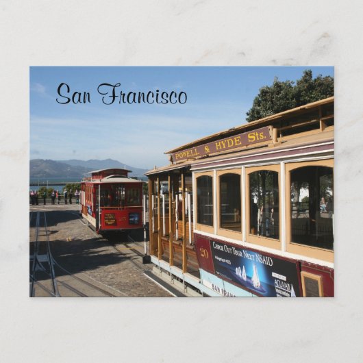san francisco trams briefkaart (Voorkant)