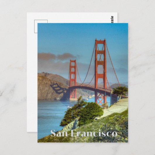 San Francisco Travel Briefkaart (Voorkant / Achterkant)