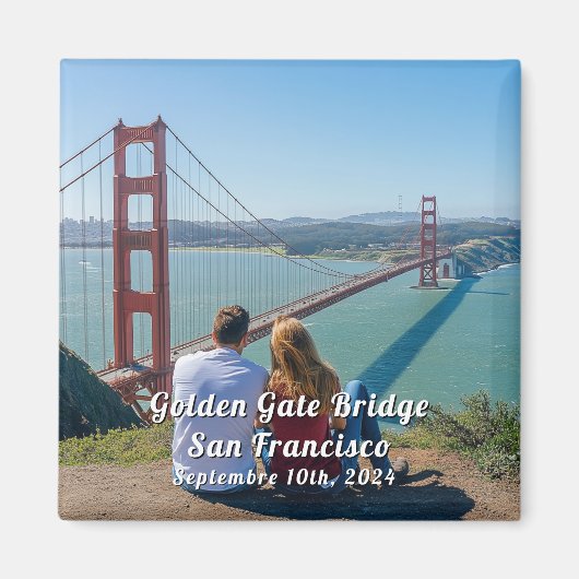 San Francisco Travel Custom Foto Souvenir Magneet (Voorkant)