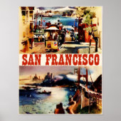  San Francisco Travel Poster (Voorkant)
