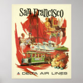  San Francisco Travel Poster (Voorkant)