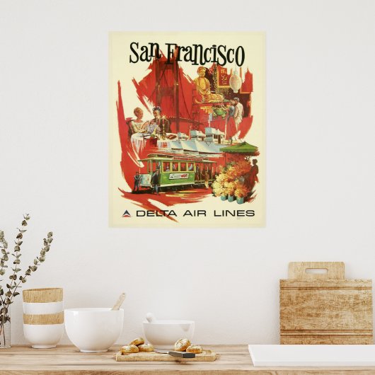  San Francisco Travel Poster (Keuken)