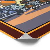 San Francisco Travel Poster - California Street (Hoek)