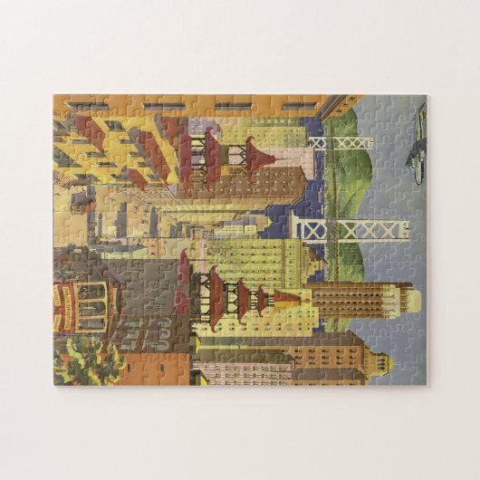  San Francisco Travel Poster Design Legpuzzel (Horizontaal)