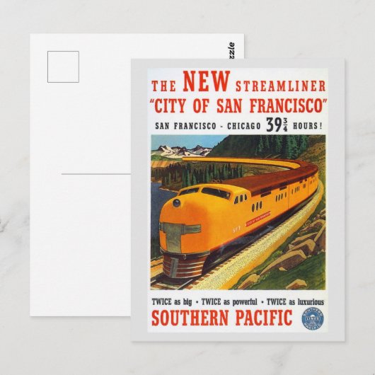  San Francisco trein reizen Briefkaart (Voorkant / Achterkant)