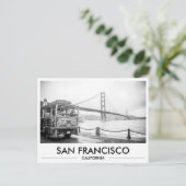 San Francisco Trolley bij Golden Gate Bridge Briefkaart (Staand voorkant)