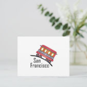 san francisco trolley briefkaart (Staand voorkant)