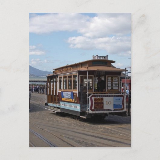 San Francisco Trolley Cars Briefkaart (Voorkant)