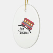 san francisco trolley keramisch ornament (Links)