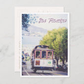 San Francisco Trolley Uitzicht van Alcatraz Briefkaart (Voorkant / Achterkant)