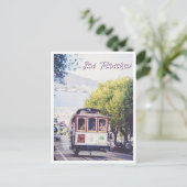San Francisco Trolley Uitzicht van Alcatraz Briefkaart (Staand voorkant)