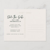 San Francisco Trolley Wedding Save the Date Briefkaart (Achterkant)