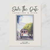 San Francisco Trolley Wedding Save the Date Briefkaart (Voorkant)