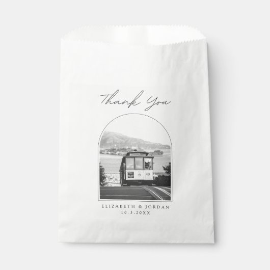 San Francisco Trouw Trolley Foto Bedankt Bedankzakje (Voorkant)