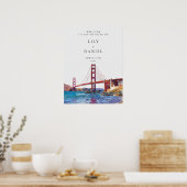 San Francisco Trouw Welkom Bord Poster (Keuken)