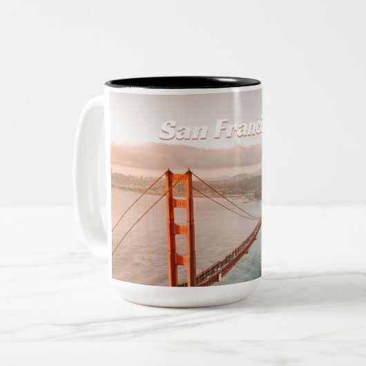 San Francisco Tweekleurige Koffiemok (Voorkant links)