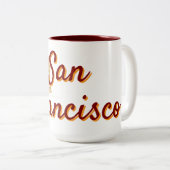 San Francisco Tweekleurige Koffiemok (Voorkant rechts)