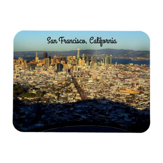 San Francisco Twin Peaks #1 Magnet Magneet (Horizontaal)