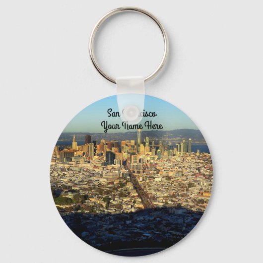San Francisco Twin Peaks #1 Sleutelhanger (Voorkant)