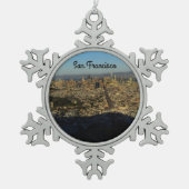 San Francisco Twin Peaks #2 Snowflake Ornament (Voorkant)