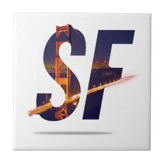 San Francisco Typografie Tegeltje