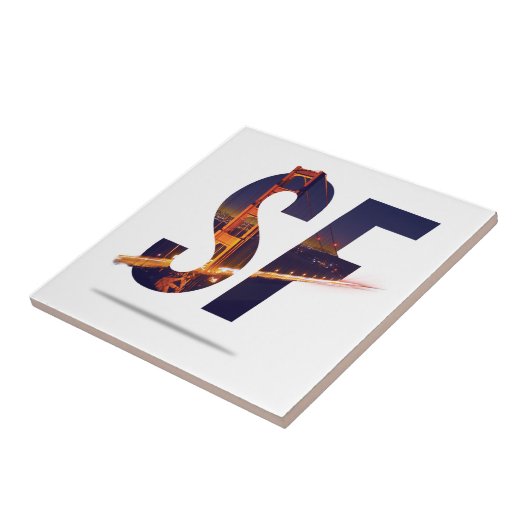 San Francisco Typografie Tegeltje (Zijkant)