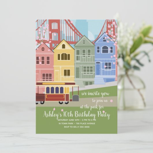 San Francisco Uitnodiging (Staand voorkant)