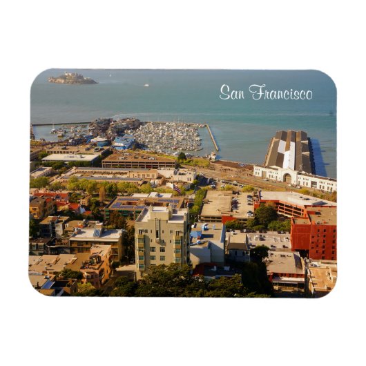 San Francisco Uitzicht #5 Magnet Magneet (Horizontaal)