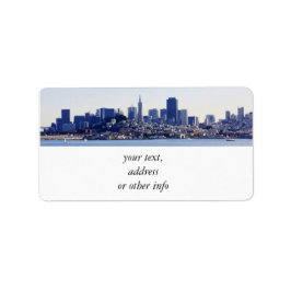 San Francisco Uitzicht van de baai Etiket