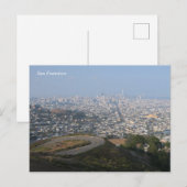 San Francisco Uitzicht vanaf Twin Peaks Briefkaart (Voorkant / Achterkant)