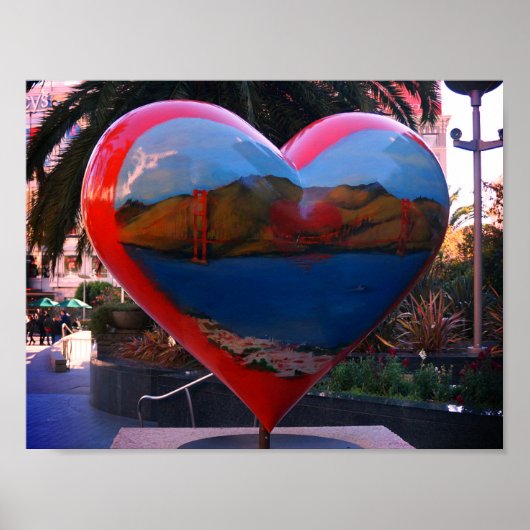 San Francisco Union Square Heart Poster (Voorkant)